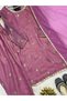 Purple Fandy Crushi Silk Salwar Kameez & Dupatta- HRT4687 | Purple - 2