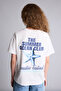 100% Cotton Oversized Back Printed T-Shirt G9005Ax26Sm - 5