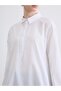 White Shirt Collar Poplin Women's Tunic - 3