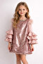 Sequined Girl's Evening Dress