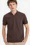 Regular Fit Pilise Brown Men's T-Shirt B6382Ax/Bn581
