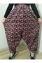 Pıtır Floral Flannel Dividin Mesh Baggy Trousers 100% Cotton Size 38 100 kg - 5