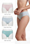 3-Pieces Printed Panties Inner Elastic waist Band