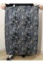 Elastic Waist Patterned Medium Thickness Combed Cotton Fabric Maxi Length Mother's Skirt, Prayer Skirt Size 38-50 - 8