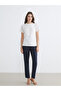 Crew Neck Blouse with Embroidery Detail - 2