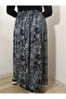 Elastic Waist Patterned Medium Thickness Combed Cotton Fabric Maxi Length Mother's Skirt, Prayer Skirt Size 38-50 - 6