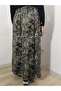 Elastic Waist Patterned Medium Thickness Combed Cotton Fabric Maxi Length Mother's Skirt, Prayer Skirt Size 38-50 - 5