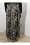 Elastic Waist Patterned Medium Thickness Combed Cotton Fabric Maxi Length Mother's Skirt, Prayer Skirt Size 38-50 - 6