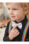 Baby and Child Bow Tie Suspender Set Suitable for Ages 12 and under