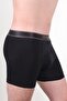 Men's Boxer Briefs with 95% Cotton and Breathable Fabric Royal Black 3-Piece - 4