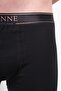 Men's Boxer Briefs with 95% Cotton and Breathable Fabric Royal Black 3-Piece - 8