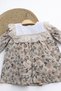 Baby Girl Floral Print Lace Detailed Dress – Cotton Piece Long Sleeve Baby Dress for Eid - 6