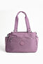 Pink Women's 5-Compartment Water-Resistant Parachute Fabric Adjustable Crisscross Straps Hand and Shoulder Bag Shoulder Straps - 2