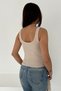 Women's Corded Fabric Strap Tank Top – Casual Stylish Tank Top with Button Detail - 6