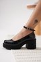 Women's Black Patent Leather Ankle Boots Casual Shoes Bp06Ms01A