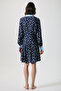 Contrast Collar Pleated Detailed Dress - 4