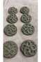 Ǝe Polyester Button 38 Size 25 mm 8 Pieces - 2