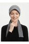 Medical Suitable Dark Gray Cotton Piece Combed Cotton Visor Cap with Pleated Back Tie-Detail Hat Cap - 2