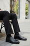 Black Genuine Leather Laceless Men's Classic Shoes - 3