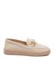 Beige women's casual shoes - 2