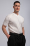 Men's Corded Fabric Polo Neck Knitwear