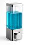 1 Piece Adhesive Wall Mounted Bathroom and Kitchen Manual Liquid Soap Dispenser Refillable 350 ml S-53 - 2