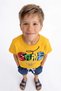 Children's Summer Bottom and Top Set Cotton in 1 Game Printed Short Sleeve T-Shirt and Shorts - 3