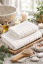 2-Piece Cotton Bathroom Towel Set Soft and Highly Absorbent - 2