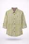 Boys Lime Green Check Long Sleeve Shirt Navy Contrast Buttons 2–12 Years /MH - 4