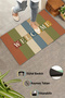 Retro Welcome Digital Print Pcs Home Office Workplace Door Front Outside Mat 45X70Cm - 3