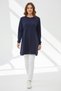Women's Tunic with Cuffs and Tapered Skirt with Bands at the Hem - 5