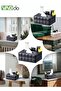 Multifunctional Tissue Box Holder Leather Material with Storage Function Can Accommodate Paper Towel - 4