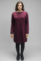 Women's Tunic with Cuffs and Tapered Skirt with Bands at the Hem - 4