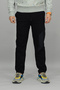 Men's Black Regular Fit Jogger Pants Sweatpants with Zipper on the Side Pocketed Pack of Cotton - 2