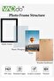 3PCS Rectangular Picture Frame Set for Wall with Gasket Display Wall Photo Frame Desktop Photo Frame - 5