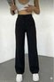 Women's Black Wide Leg Sweatpants