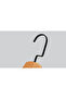 Wooden (Black Hook Lama) Latch Shirt and Skirt Hanger Natural Color 4 Pieces - 3