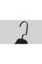 Wooden (Black Hook Lama) Latch Shirt and Skirt Hanger Black Color 8 Pieces - 3