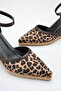 Leopard Brown Women's Pointed Toe Wedge Heel Pack Sandals Md1013-123-0001 - 5