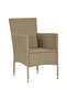 Garden Dining Chairs 2 pcs Poly Rattan Beige - 6
