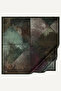 Mildew Green Seal Pattern Organic Scarf - 2