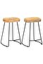 Gavin Bar Stools 2 pcs Solid Mango Wood
