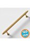 Furniture Drawer Kitchen Cabinet Cupboard Modern Cover Handles Pattern Gold Metal Handle 160 mm - 6