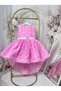 Rose Detailed Tailored Girls' Dress - Wedding, Birthday, Party Dress - 2