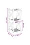 3-Tier Square Bamboo Shelf - 3