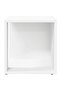 Side Table White 33x33x34.5 cm Engineered Wood - 2