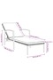 Garden Sun Lounger with Cushion Poly Rattan Grey - 3