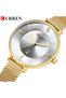 9037 Women’s Quartz Watch Luxury Stainless Steel Mesh Band Wristwatch with Calendar Slim Dial - 2