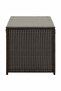 Garden Storage Box Poly Rattan 100x50x50 cm Brown - 4