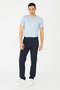 Navy Blue Regular Fit Smart Casual Men's Sports Trousers - 6